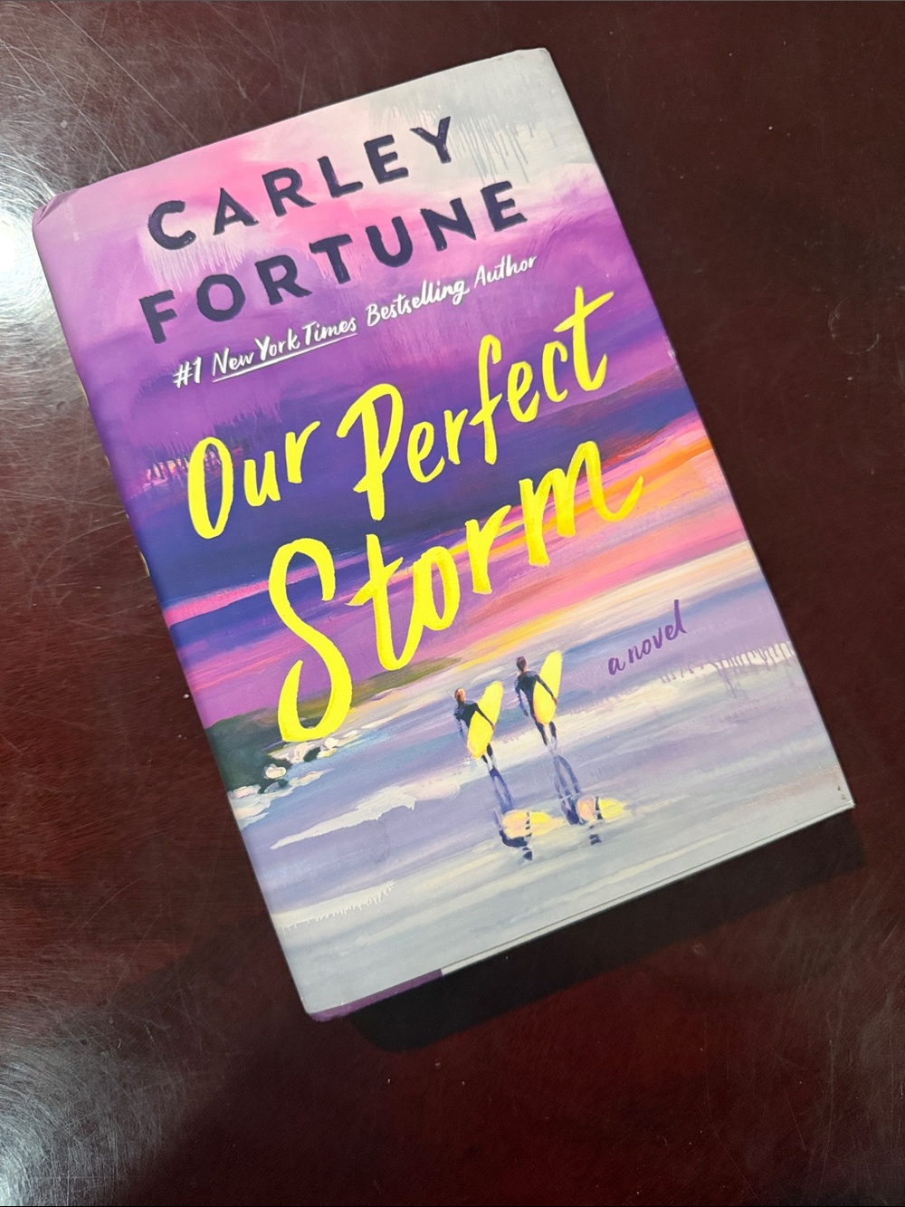 Our Perfect Storm Art Poster - Purple & Yellow Cover Design